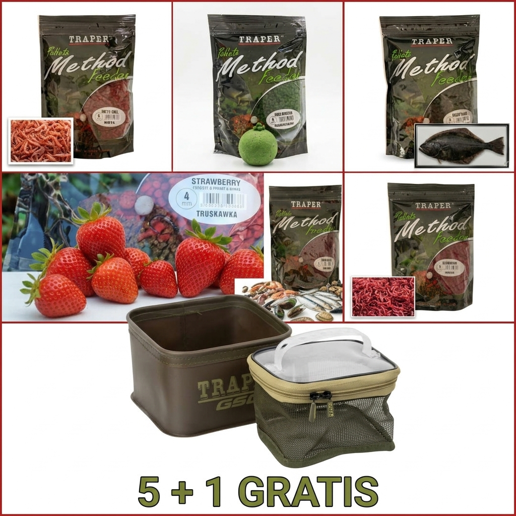 AKCIJA – MF peleti 4mm / 5 kom + 1kom / Posuda sa mrežicom za pelete